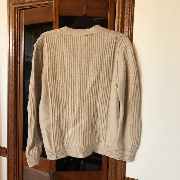 Maria McManus fisherman cashmere rib deep v neck sweater crema NO OFFERS - Picture 9 of 10